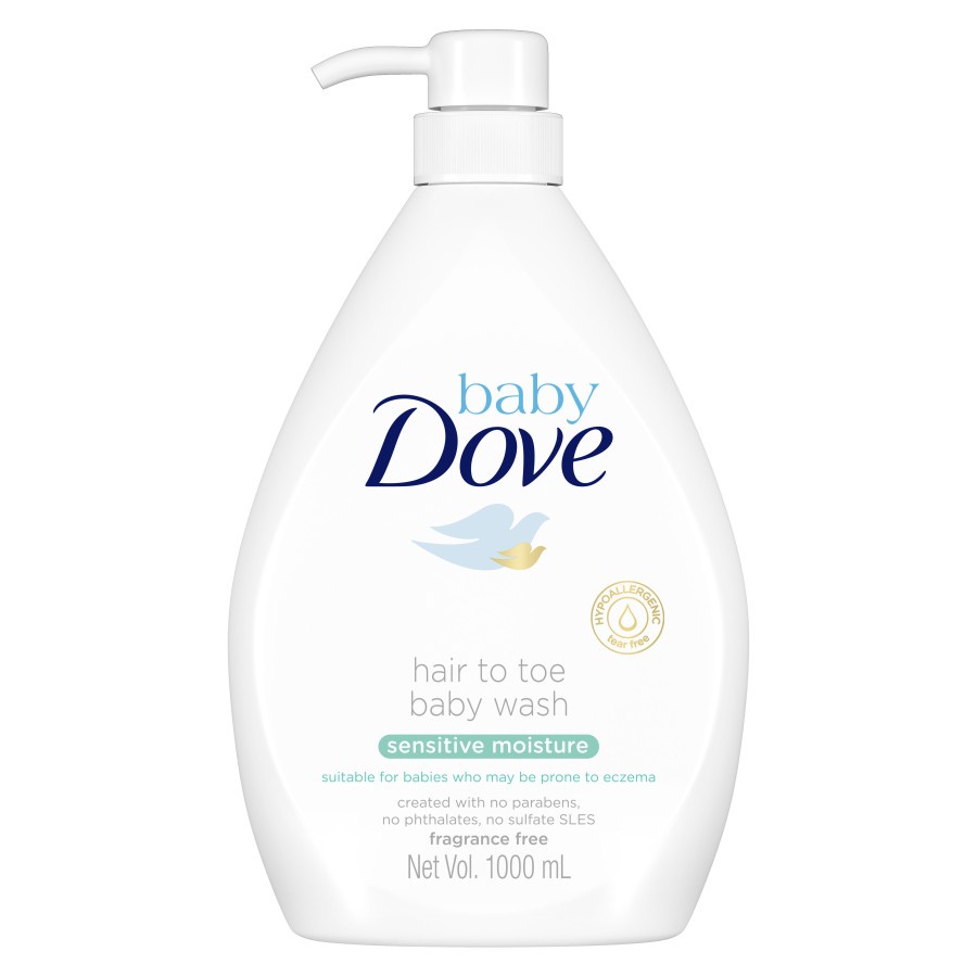 BABY DOVE HAIR TO TOE BABY WASH SENSITIVE MOISTURE 1L / 63453