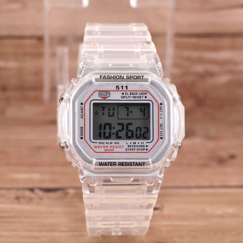 [COD] JAM TANGAN CASIO SEGI TRANSPARAN DIGITAL TERMURAH !!