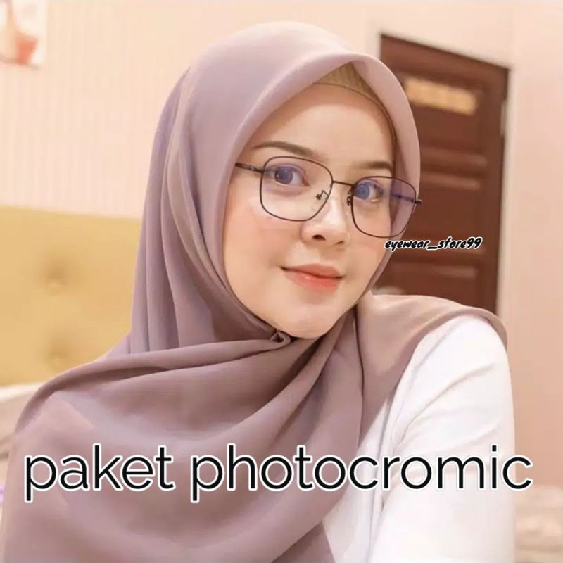 KACAMATA minus photocromic antiradisi (kacamata+lensa Photocromic)