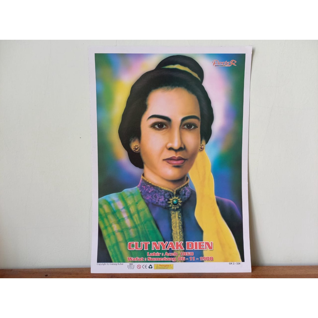 Poster Pahlawan dan Tokoh Nasional RI [UK 25x34 Cm]