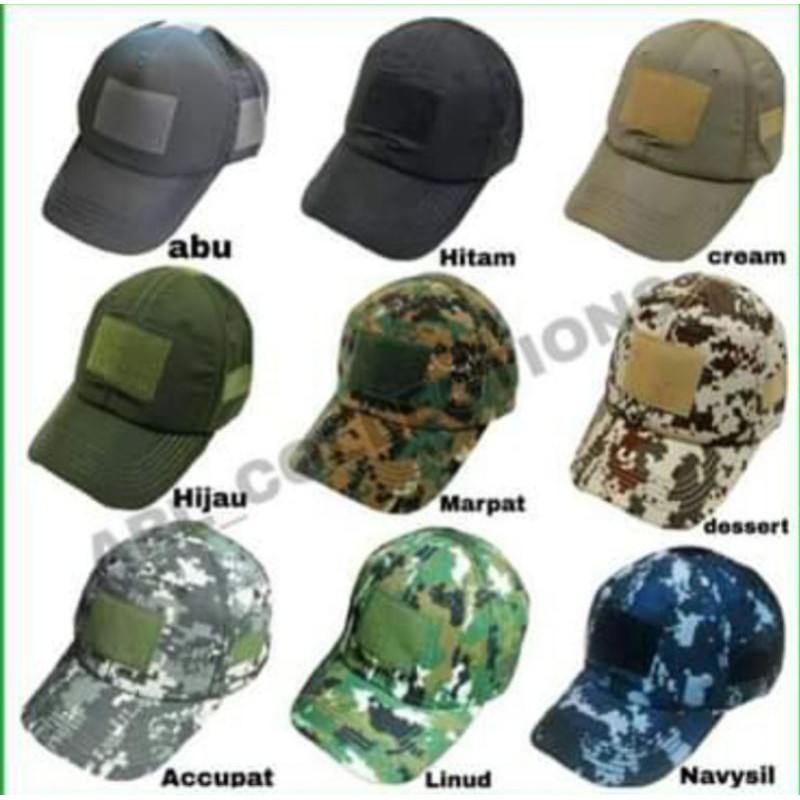 TOPI TACTICAL VELCRO DORENG,TOPI DORENG ARMY