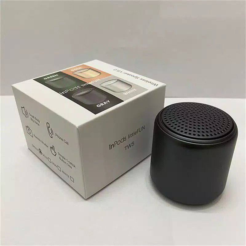 TWS i12 Speaker Bluetooth Inpods 12 Little Fun Portable Mini Wireless Stereo Macaron Outdoor-Dark green