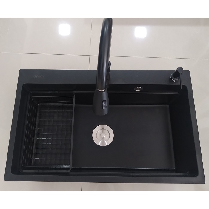 Kitchen Sink Granit 8050 Dark Black comp