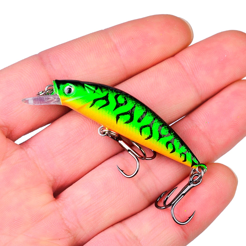 100Pcs Duo Minnow Umpan Pancing 6cm 6g Swimbait Fishing Lure Ikan Bass Wobbler Kail Sinking Bait Tackle