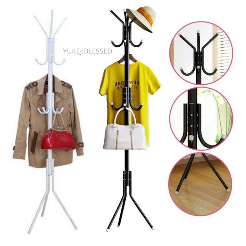 Stand Hanger Standing Hanger Baju Tas Topi Jaket Rak Gantung Baju Berdiri