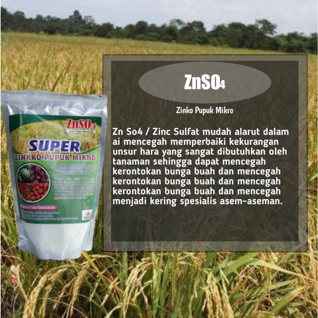 Zn ZINKKO Pupuk Mikro ZnSO4 1 KG
