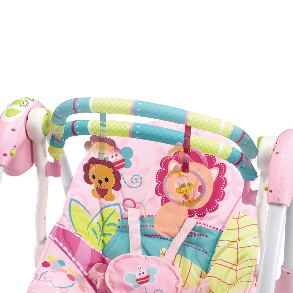 Mastela Deluxe Portable Baby Swing Bouncer Bayi Pink Merah Muda 6519