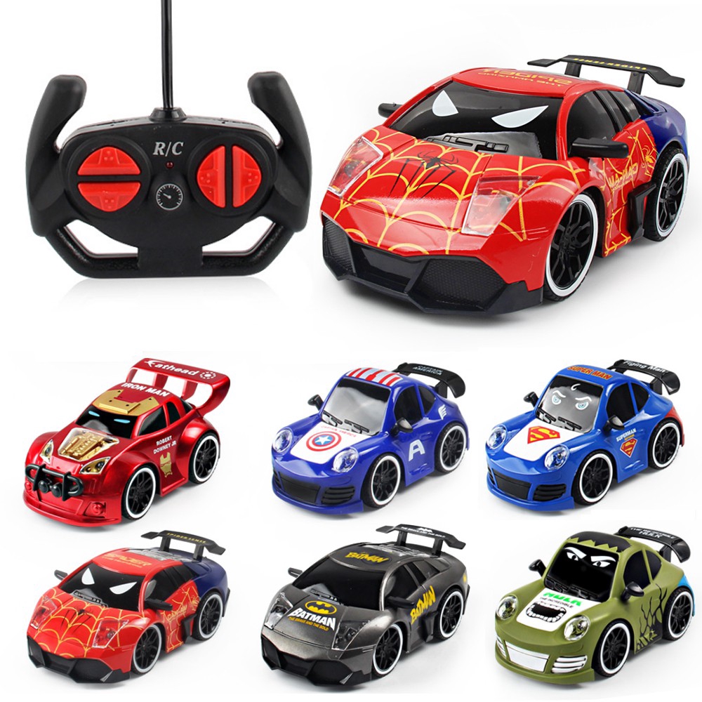 Mainan Mobil Remote Control Desain Iron Man Batman Mainan Mobil Remote Control Desain Iron Man Batman