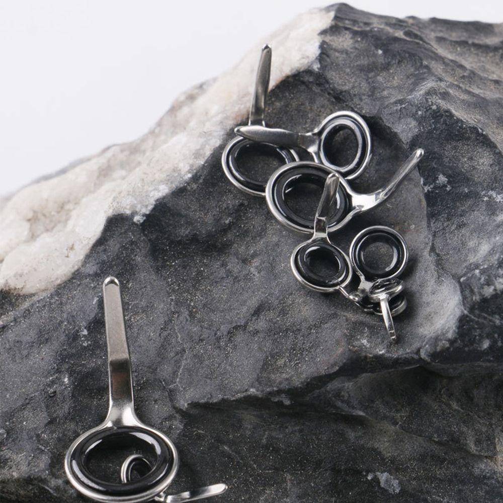 Suyo 9pcs Ring O Bahan Stainless Steel Kualitas Tinggi Untuk Reparasi Joran Pancing