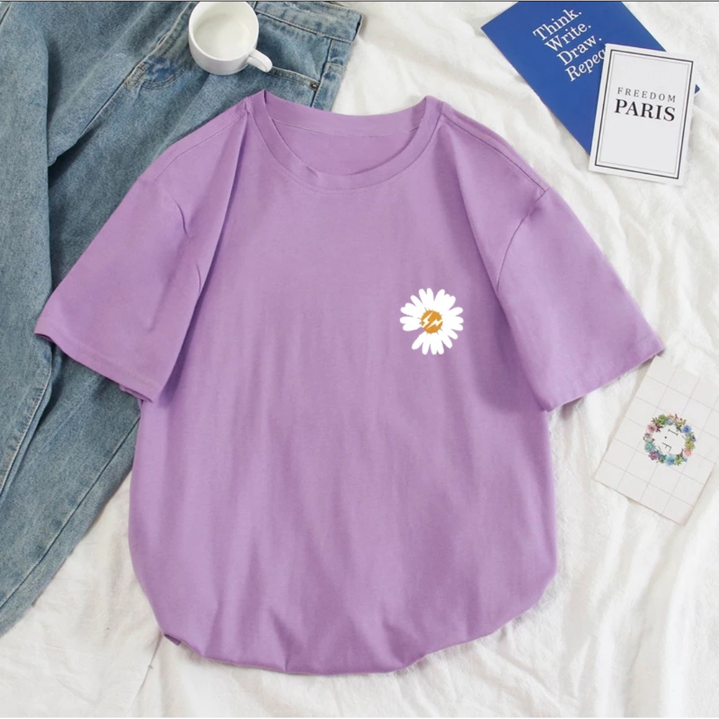 Baju atasan wanita kaos cotton premium daisy 3