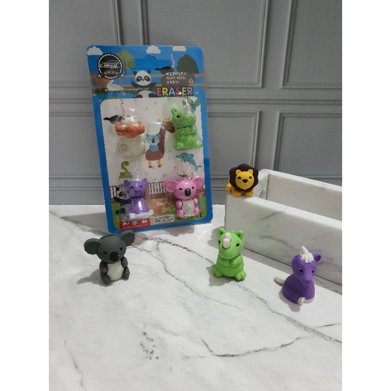 penghapus hewan/stip animal/hapusan lucu-E