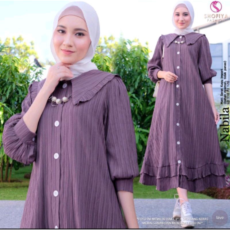 (NEW)GAMIS MIDI DRESS OOTD//SELVI#11/NABILA BY SHOFIYA