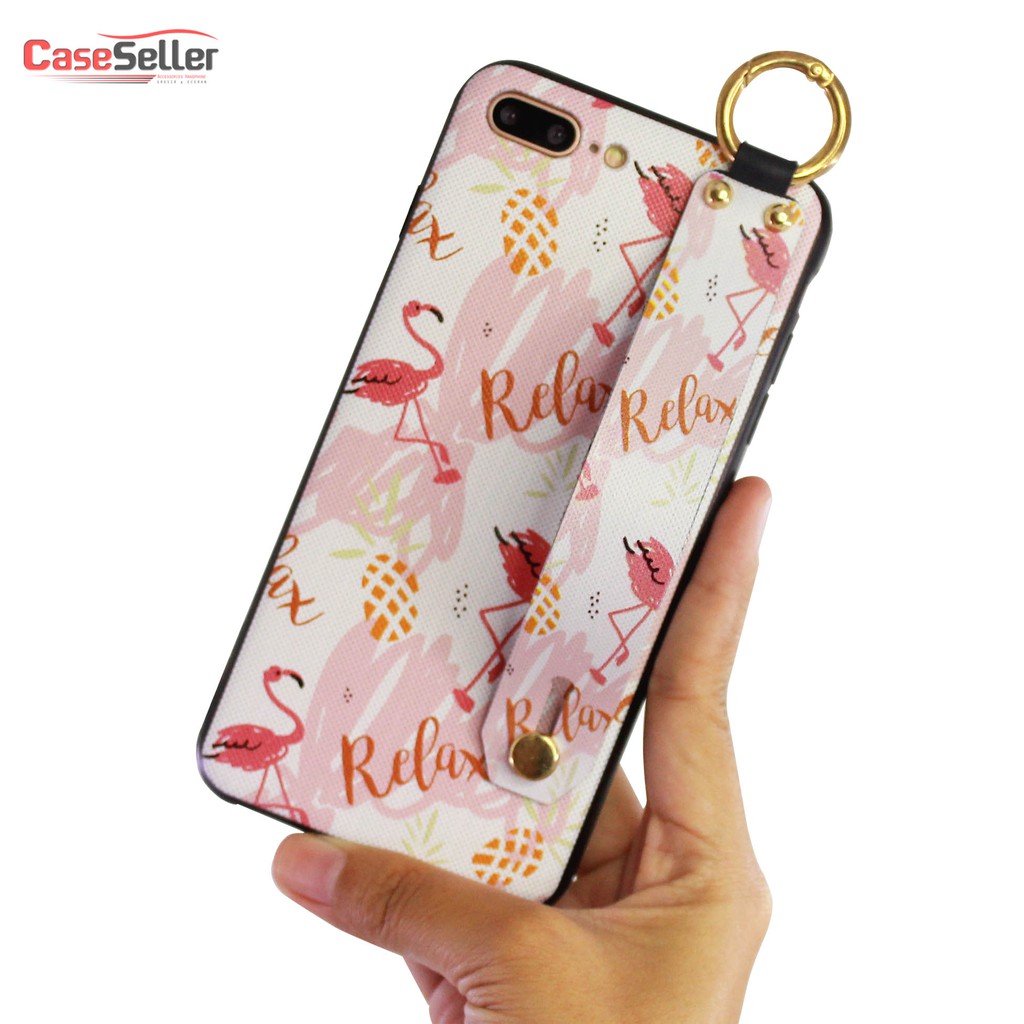 caseseller - Fuze Motif Plus Tali Stand 360 Bonus Tempered Glass OPPO REALME 2 A3S F1S A7 A83