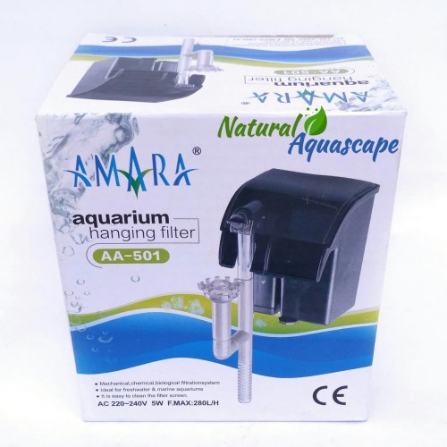 HANG ON FILTER GANTUNG AA 501 AQUASCAPE AQUARIUM  / FILTER AQUARIUM GANTUNG / BOX FILTER AQUARIUM