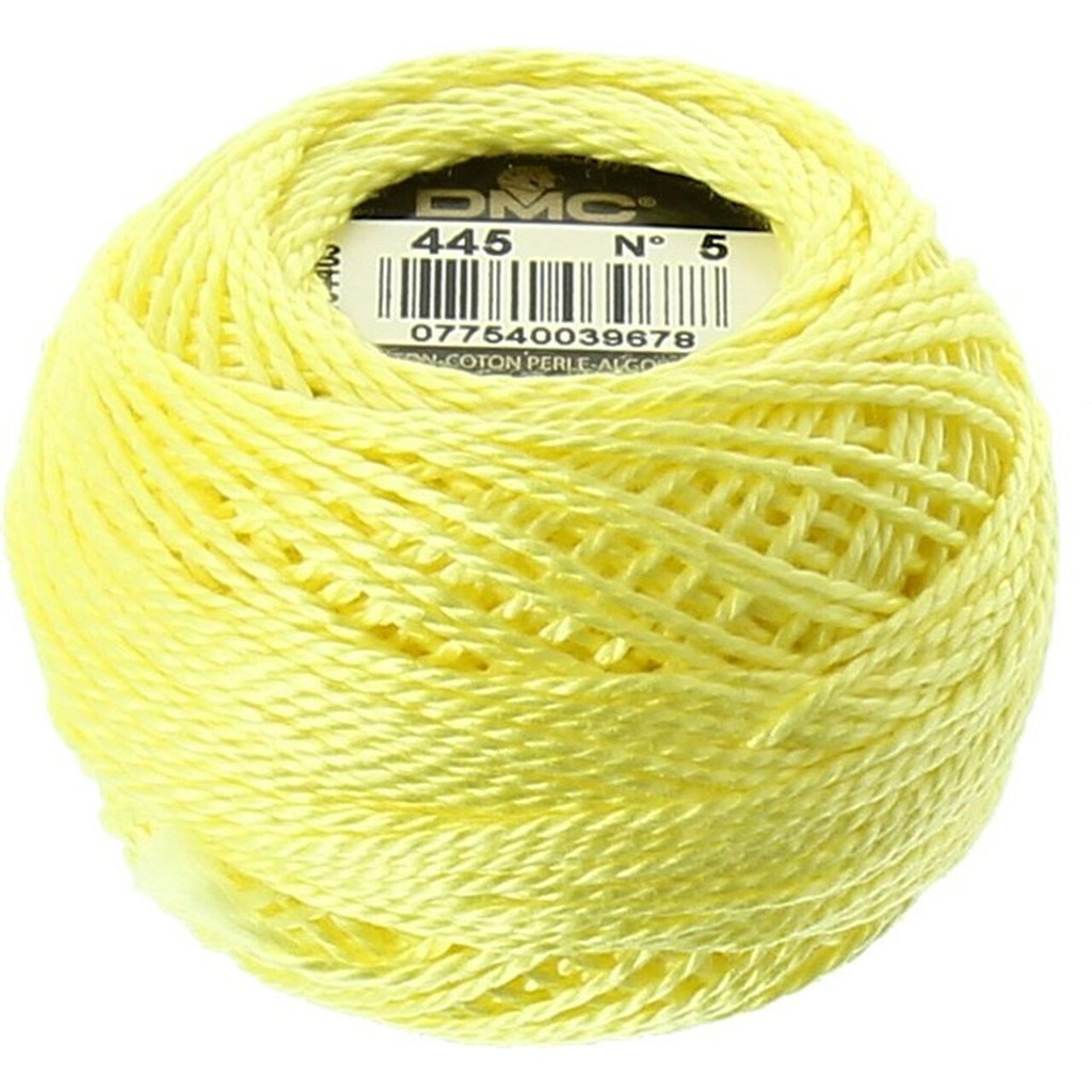 Benang Sulam DMC Art 116 Cotton Perle Pearl Ball Size 5 Kode 445