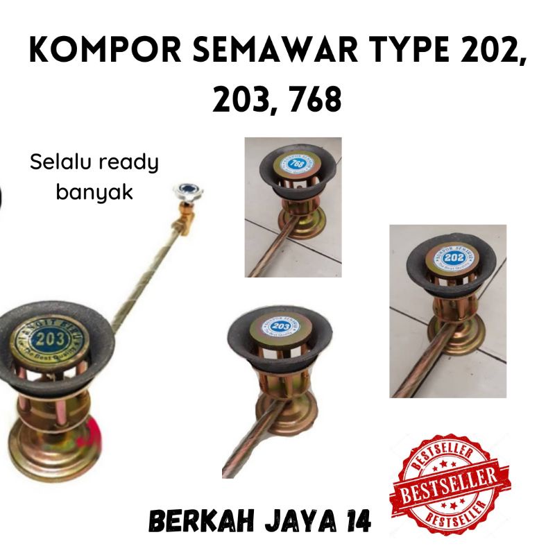 KOMPOR SEMAWAR TYPE UKURAN 202, 203, 768 KOMPOR STIK MAWAR JOS UKURAN STICK