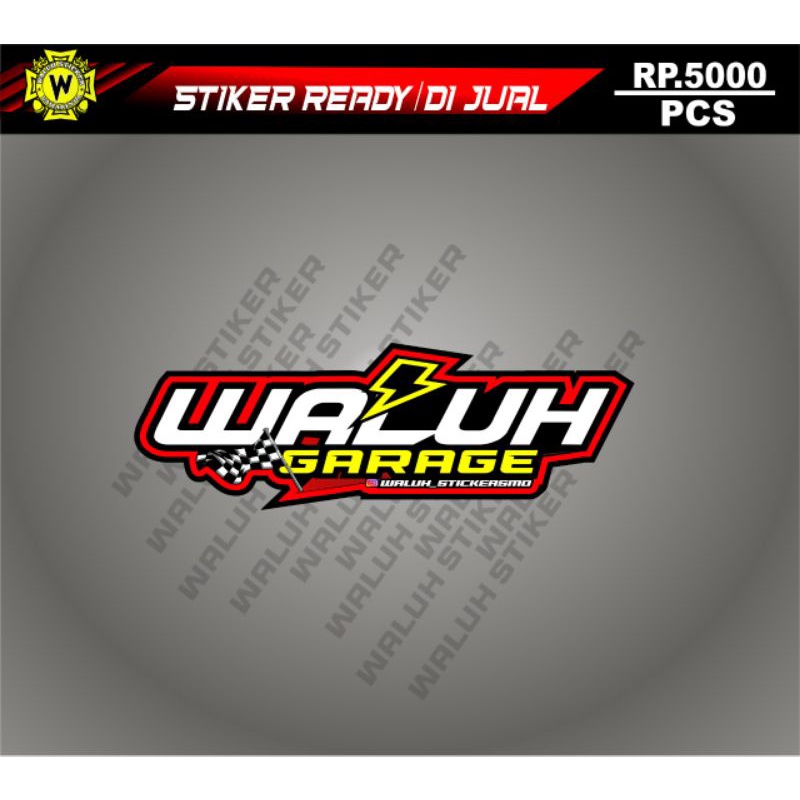 Stiker WALUH GARAGE