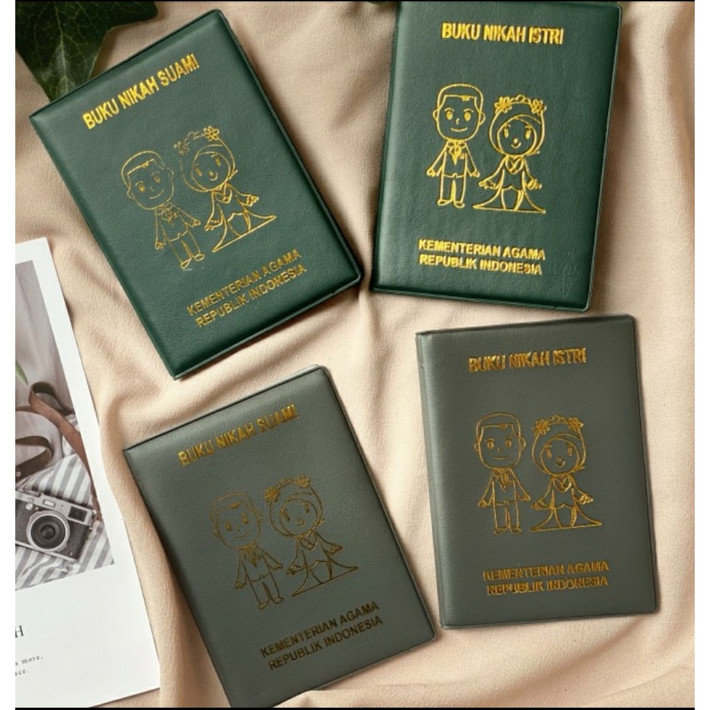 

Cover Buku Nikah Hard Cover / Sampul Buku Nikah Suami Istri emboss