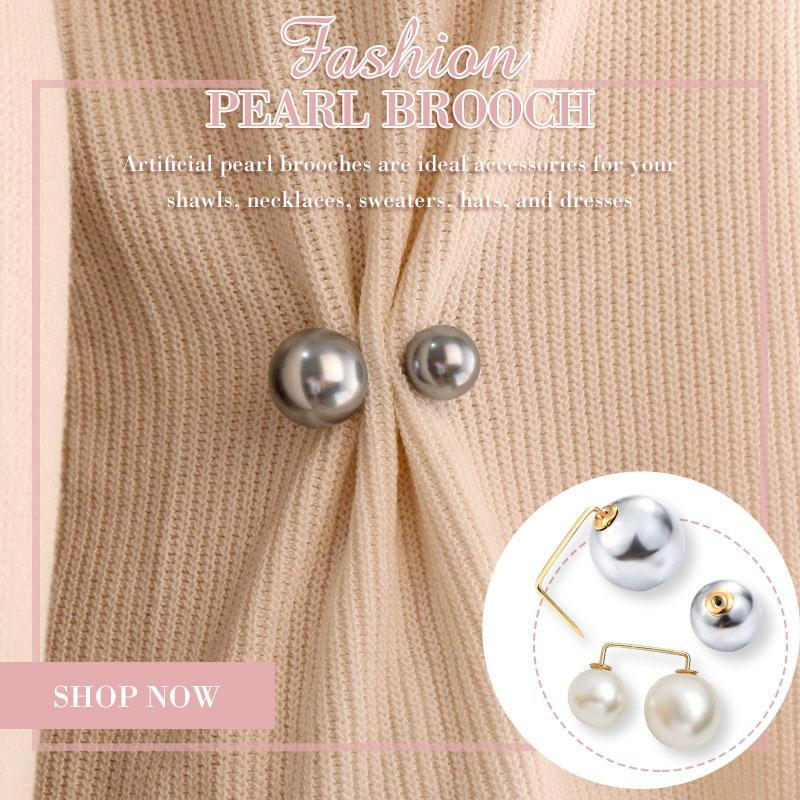 3pcs / Set Bros Pin Mutiara Anti Silau Untuk Wanita