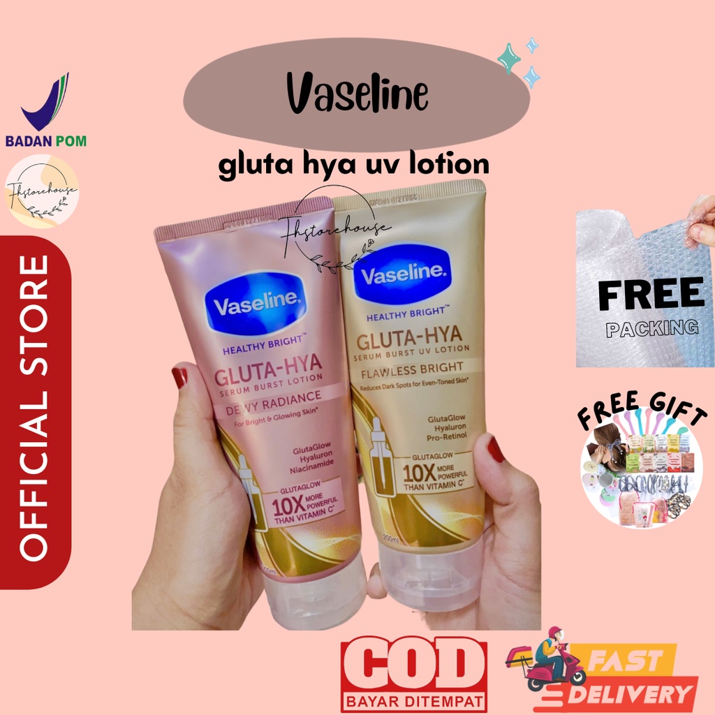 Vaseline Healthy Bright​ Gluta Hyaluron Pro-Retinol Serum UV Lotion Flawless Bright 200Ml