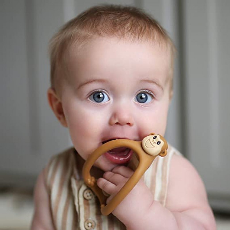 Nuby Loopy Legs Teether Mainan Gigitan Bayi Aligator / Monkey / Sloth