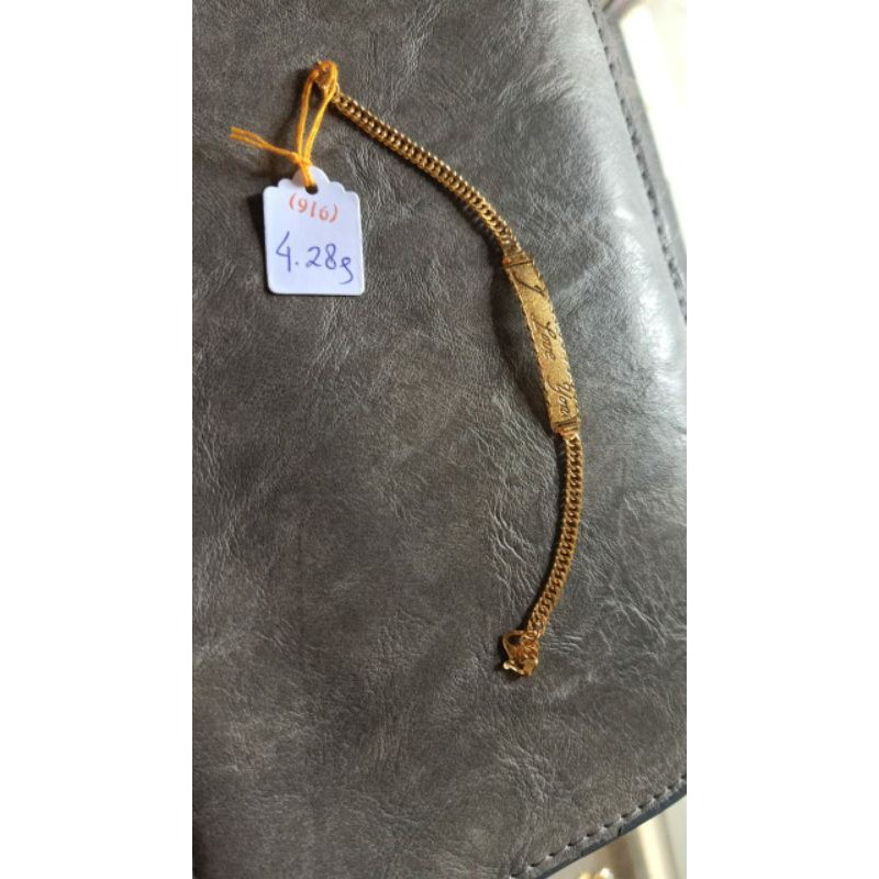 Gelang Emas Asli kode 916/23 k