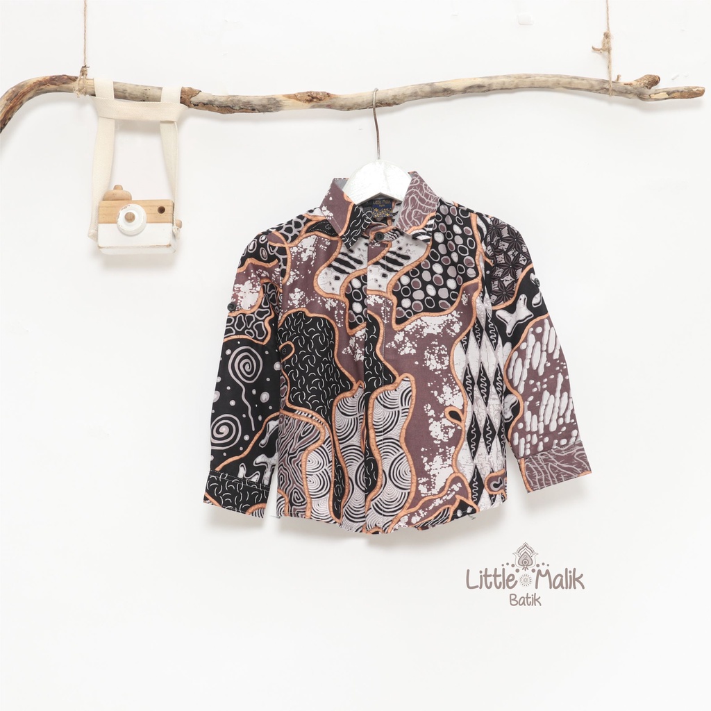 READY STOCK Kemeja Batik Anak / Ayah Lengan Panjang By Little Malik Batik