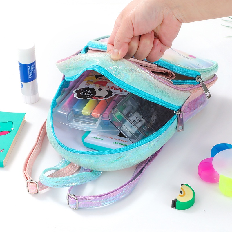 Tas Ransel Unicorn gradasi  shiny TU071 backpack anak perempuan sd paud tas punggung