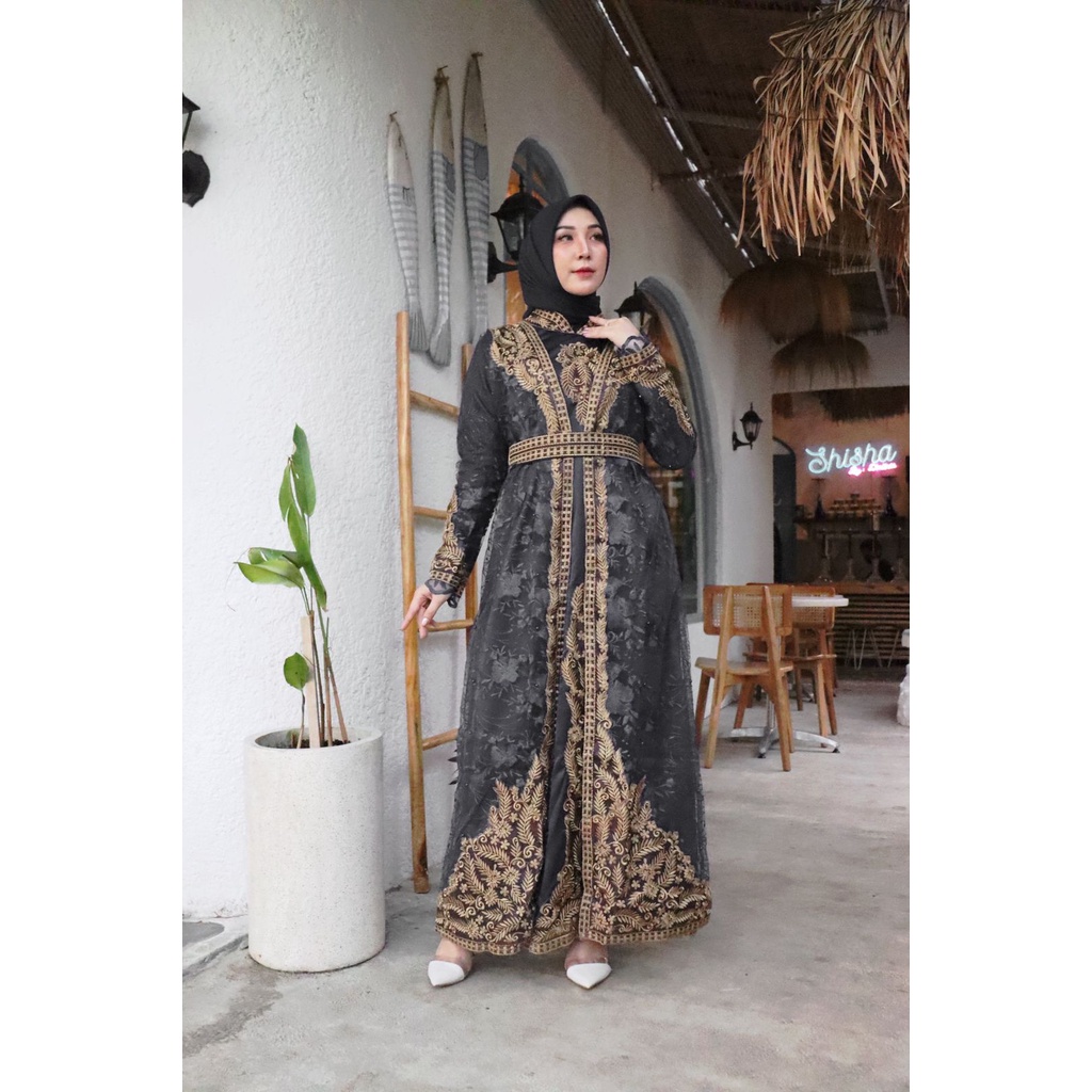 Belvania Dress Bran PELANGI JAYA | Gamis Rompi Bordir Premium | Sale!! Gamis Wisuda Remaja Terbaru 2021 | [COD] Bayar di Tempat | Seragam Pesta | Gamis Murah | Gamis Bordir Murah | FREE BELT | Gamis Pesta Kekinian