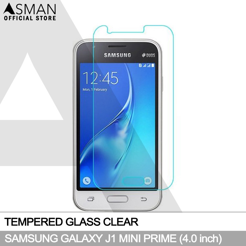 Tempered Glass Samsung Galaxy J1 Mini Prime (4.0&quot;) | Anti Gores Pelindung Layar Kaca - Bening