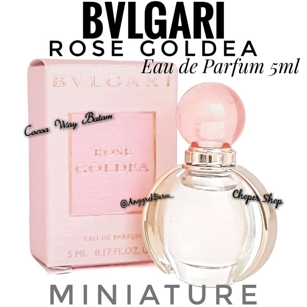Original Miniature Parfum Bvlgari Goldea Rose EDP 5ml