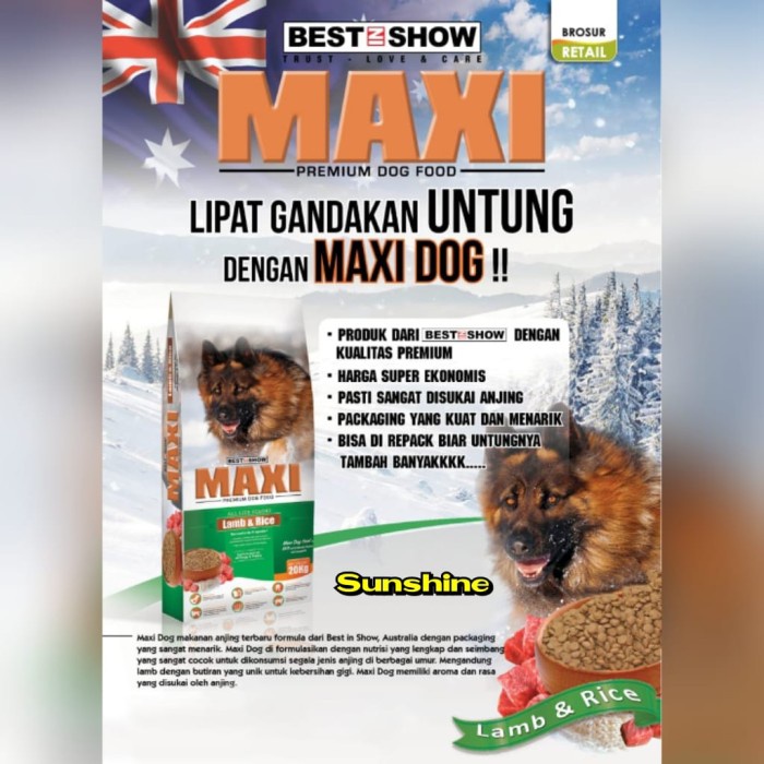 Jual Makanan Anjing Premium - Maxi Dog Food 20kg | Shopee Indonesia