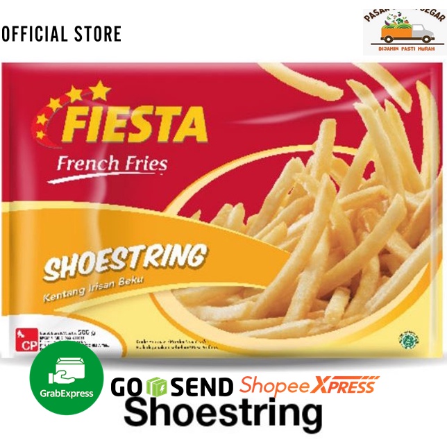 

KENTANG French Fries Shoestring, Straight, Crinkle Fiesta 500 gr Kentang Goreng Fiesta