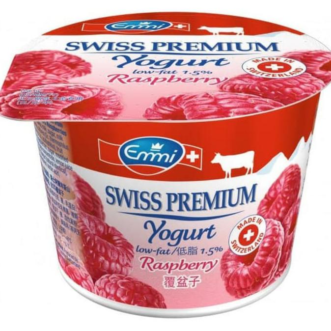 

{{{{}}] EMMI yogurt Rasberry 100 gr /Low fat 1.5 %/Swiss Premium