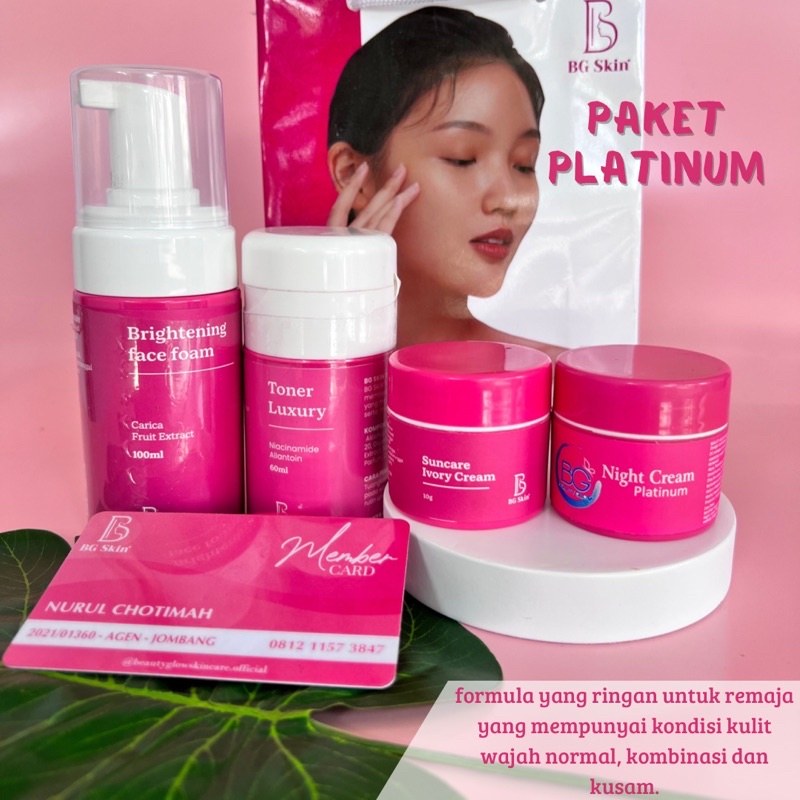 Jual Paket Platinum Bg Skin Beauty Glow Skincare Remaja Shopee Indonesia