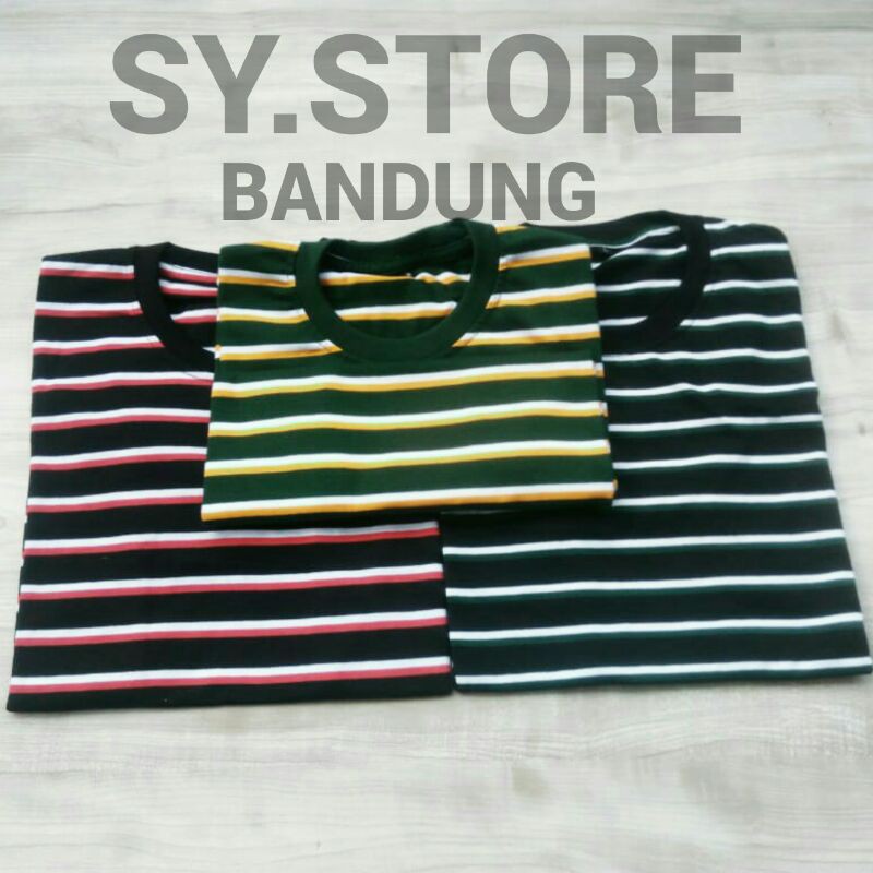 kaos stripe 3warna