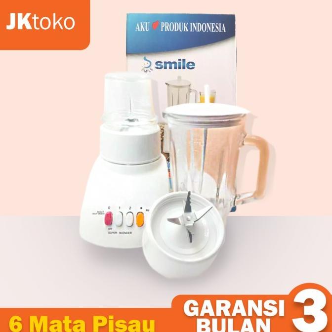 Blender National Smile 2in1 Blender Bumbu Daging Jus Es Berbahan Kaca