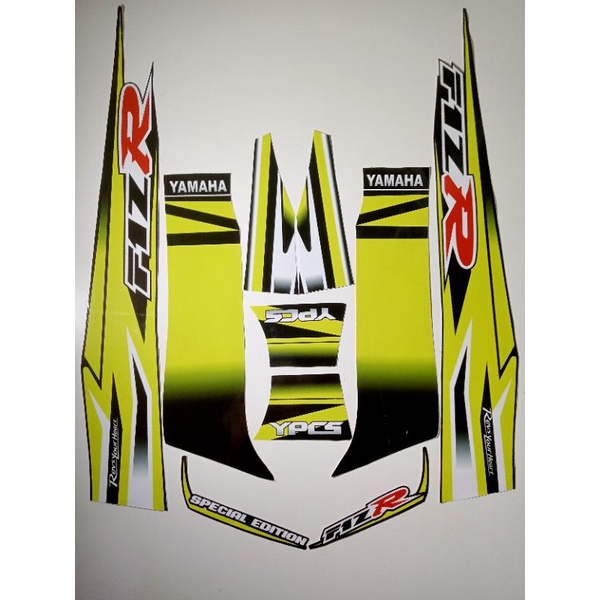 STRIPING FIZ R VARIASI KUNING, striping stiker yamaha fiz r variasi terbaik