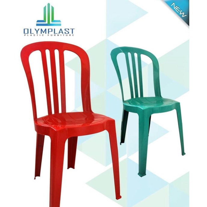 kursi makan plastik / kursi sandar plastik/ kursi pesta olymplast