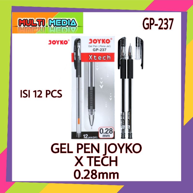 PEN GEL / PULPEN GEL JOYKO XTECH GP-237 0.28mm