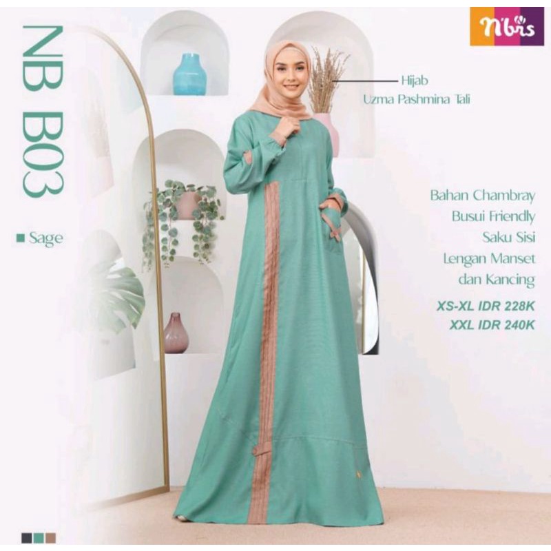 GAMIS NB B03 NAVY HAZELNUT &amp; SAGE • NIBRAS