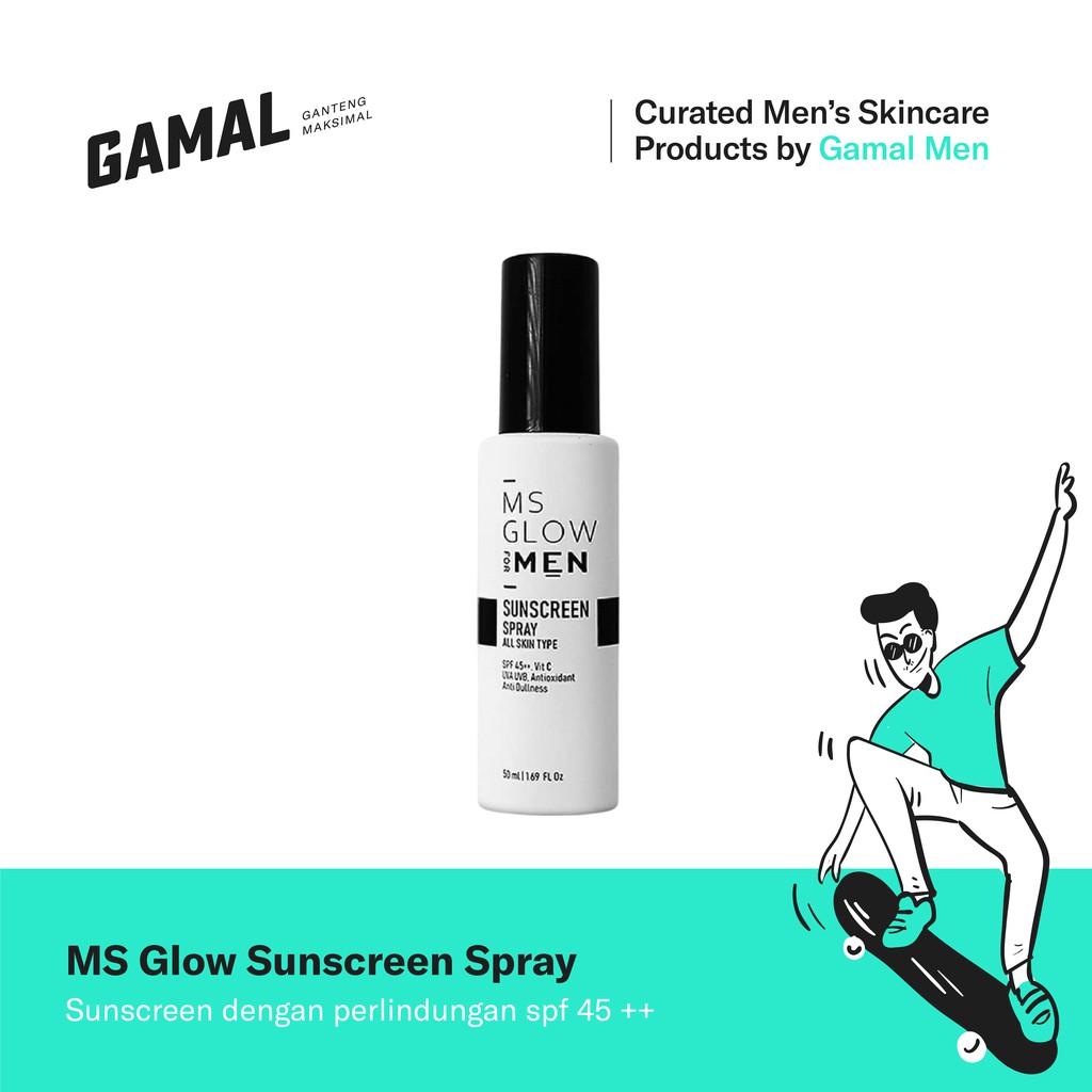 Ms Glow For Men - Sunscreen Spray | Shopee Indonesia