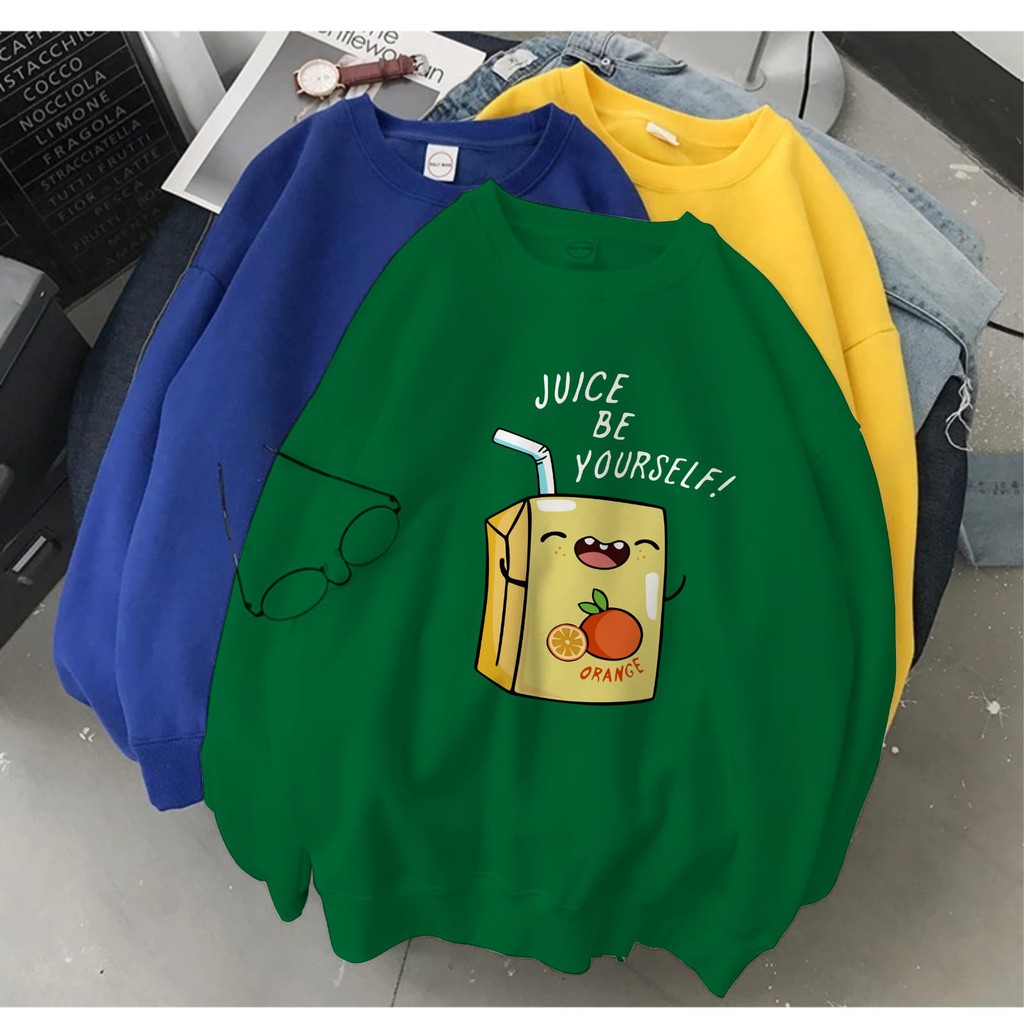 SWEATER WANITA JUICE BE YOURSELF TEBAL TERBARU,