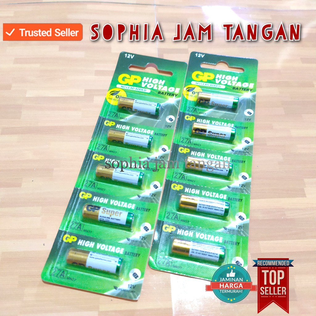 [ BISA COD ] BATERAI GP27 , GP 27A , GP27A , V27GA , MN27 , BATERAI REMOTE , BEL RUMAH LR27 , LR 27