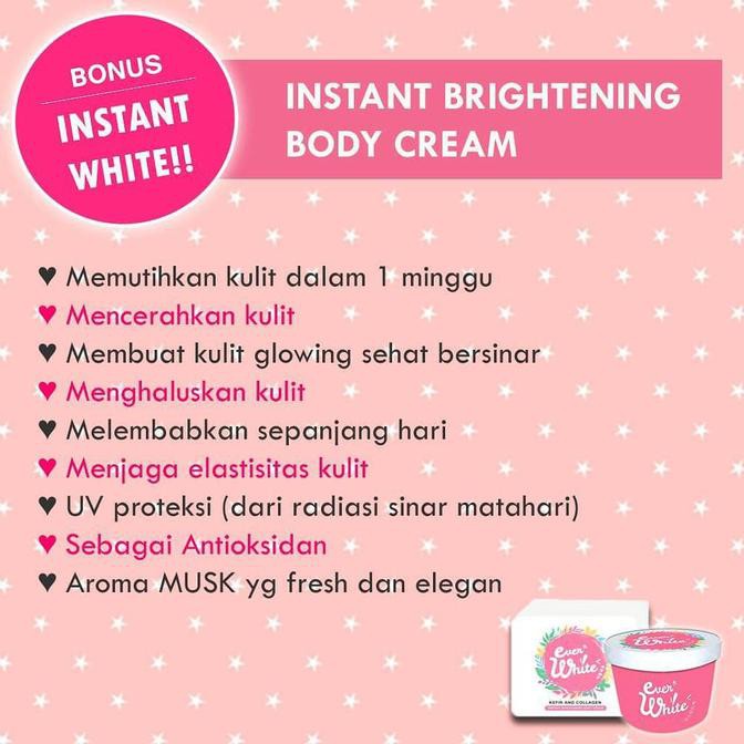 Perawatan Tubuh Paket Everwhite Pink (Badan) + Blue (Ketiak) Bpom Asli  100% Perawatan Tubuh