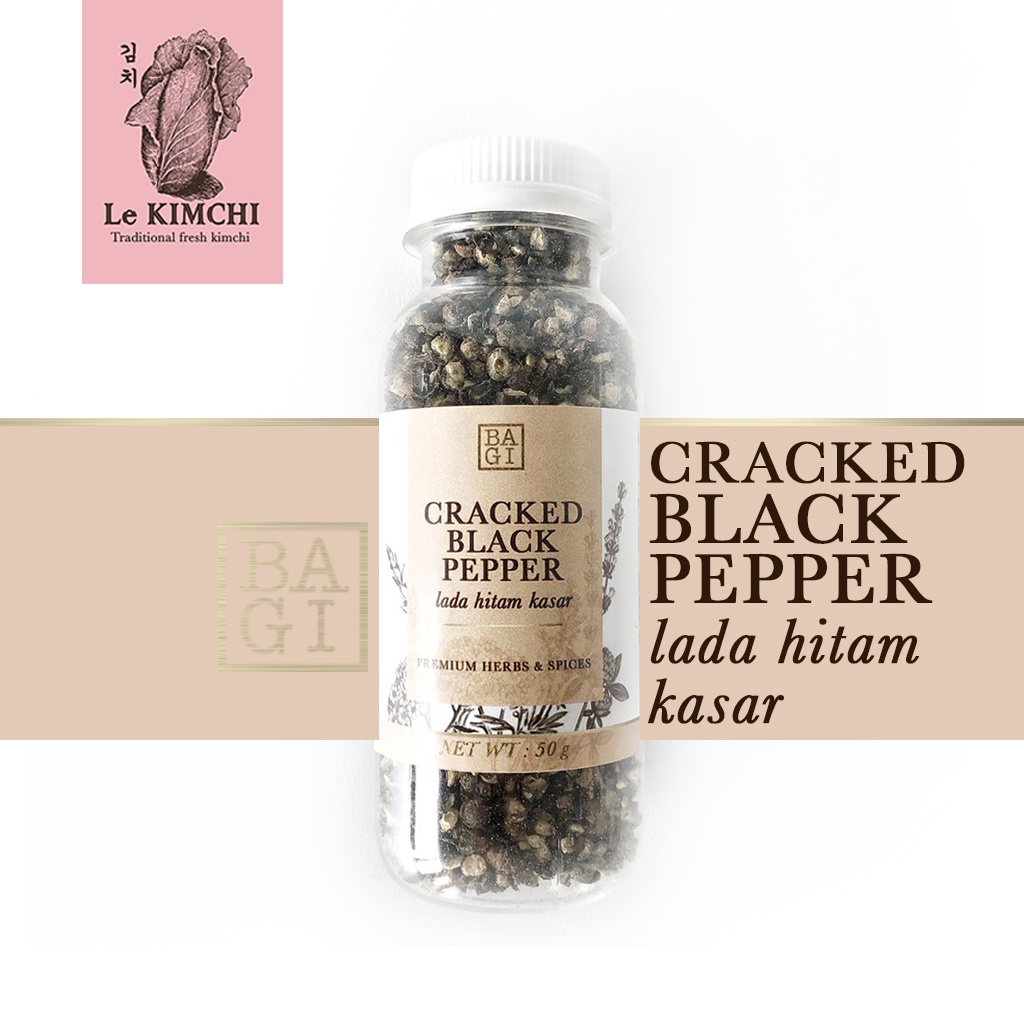 

Lada Hitam Pecah PREMIUM - Cracked Black Pepper - BAGI