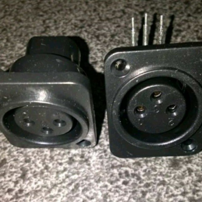 Soket canon body female pvc