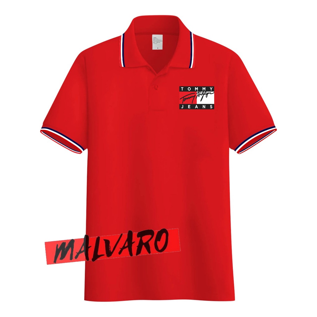 MALVARO Polo Shirt / Polo List / Kaos Kerah Pria / Kaos Polo / Tshirt Pria N-12 (CL)