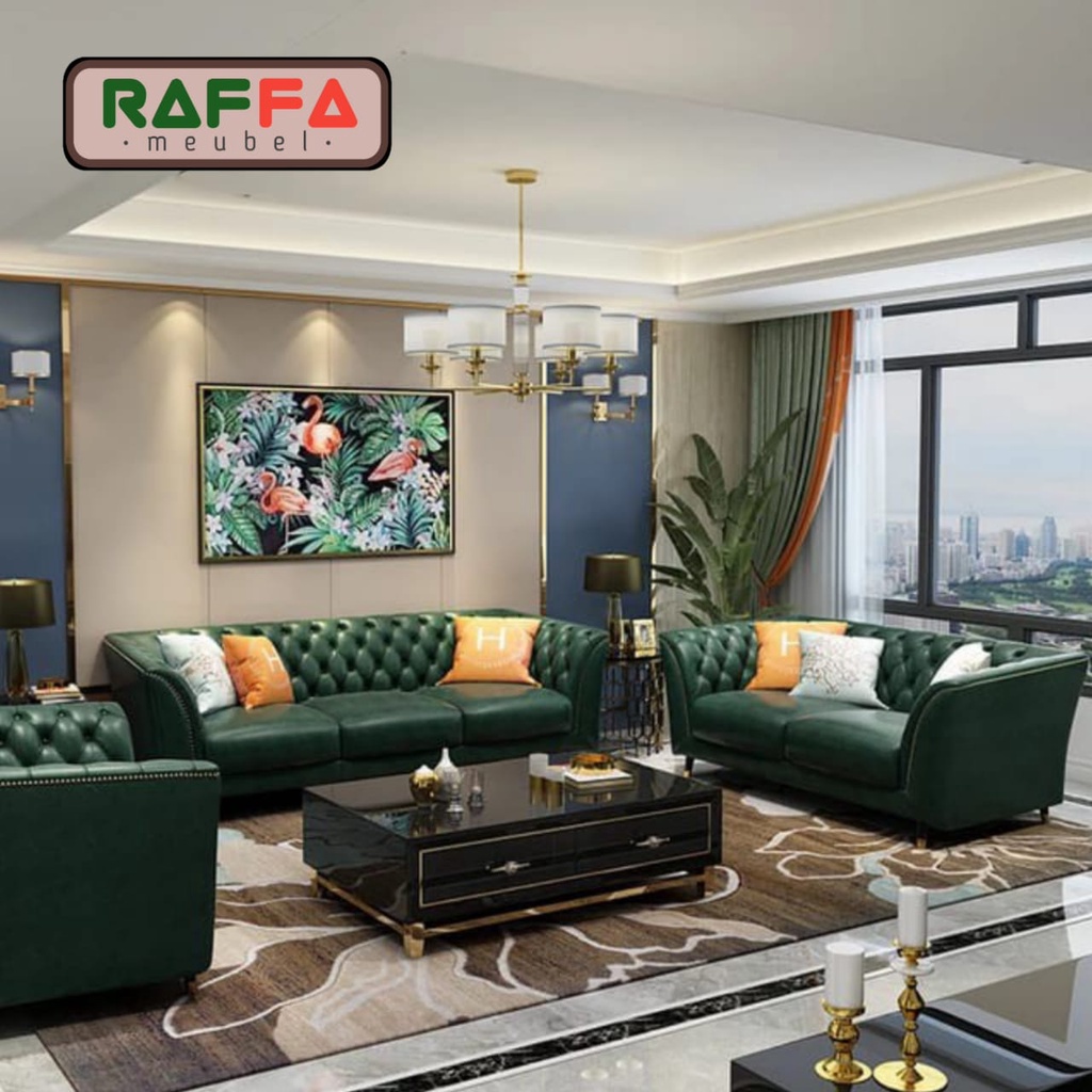 C08 RAFFA MEUBEL - Sofa Chesterfield - Sofa Elegan Bisa Request Warna - Sofa Cantik & Nyaman