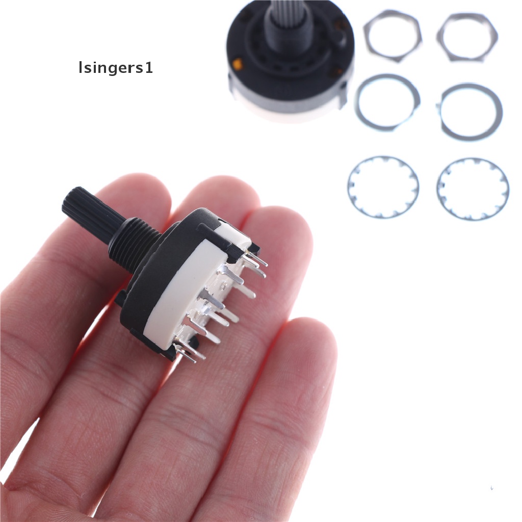 (lsingers1) 2pcs Switch Panel PCB 12 Posisi 1 Tiang 18 Gigi Shaft Adjustable